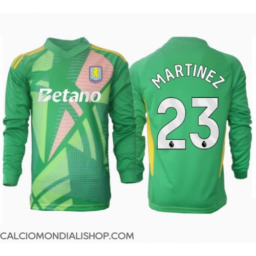 Maglie da calcio Aston Villa Emiliano Martinez #23 Portiere Prima Maglia 2024-25 Manica Lunga